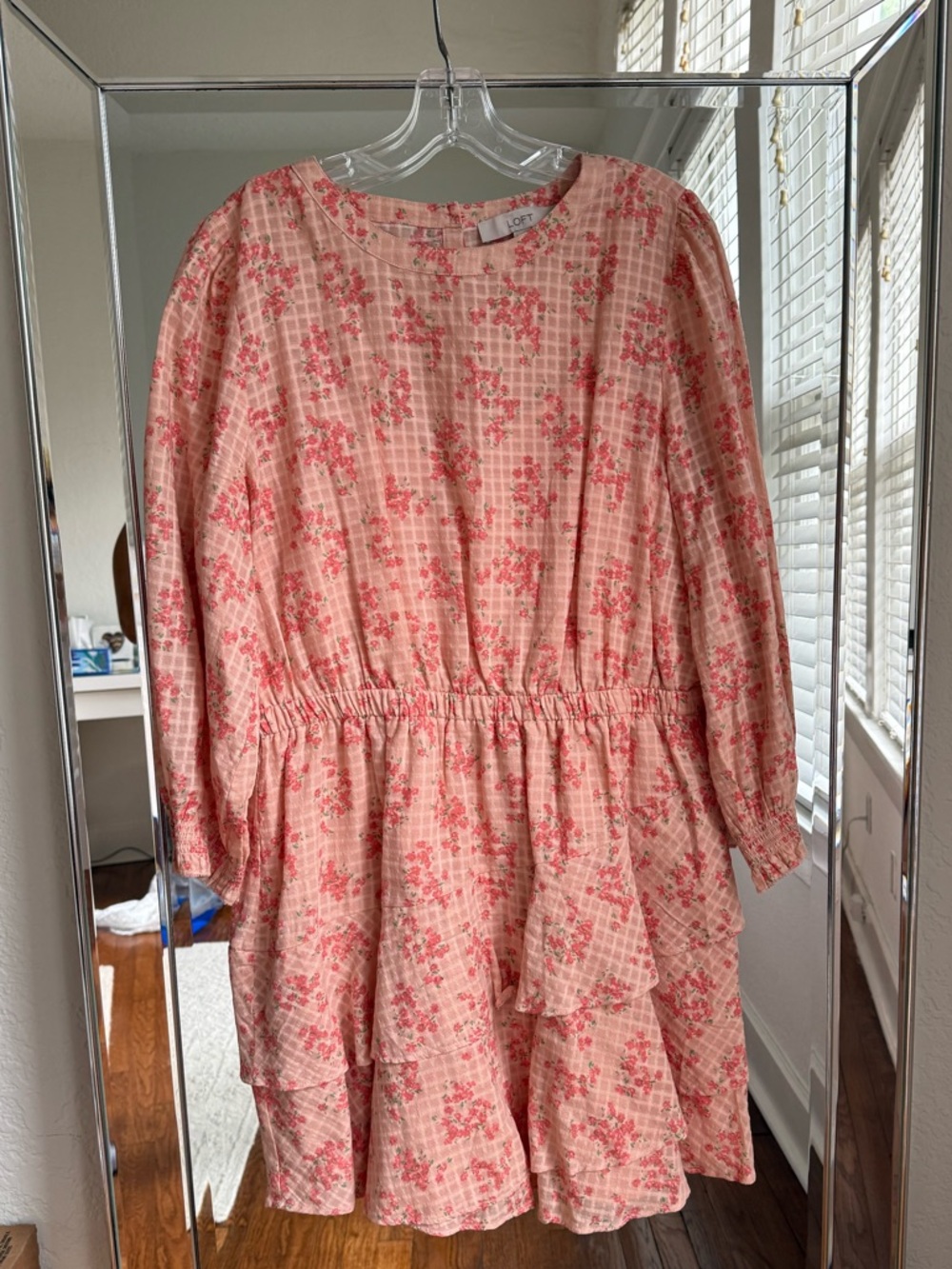 Loft Pink Floral Dress